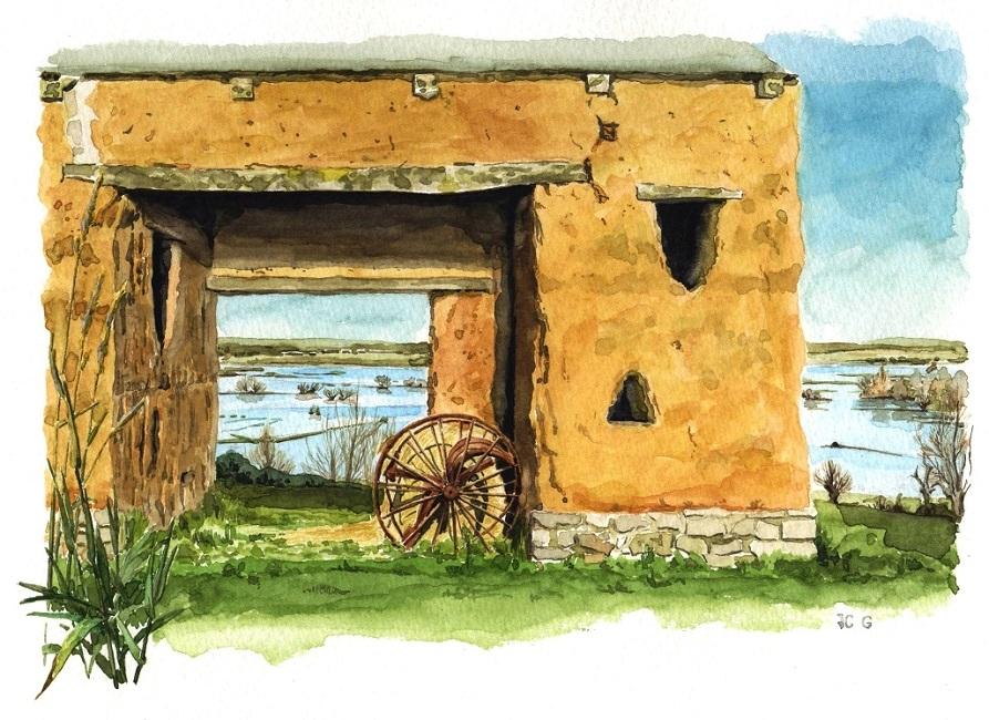 Bâti en terre et marais blancs