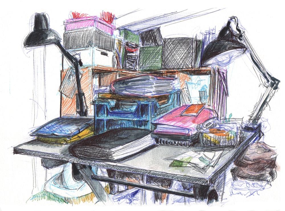 La table a dessin