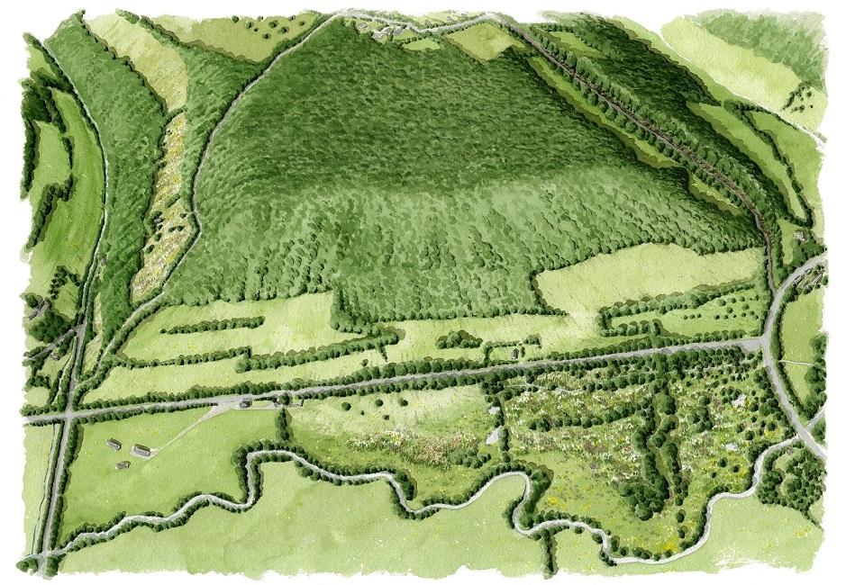 Vue aquarellée de Canapville