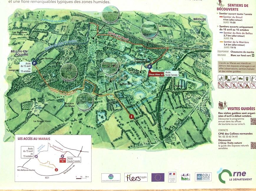 Panneau de présentation du Marais du Grand-Hazé