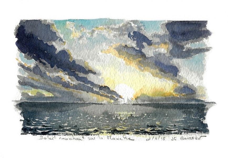 Soleil couchant sur la manche 01 11 19